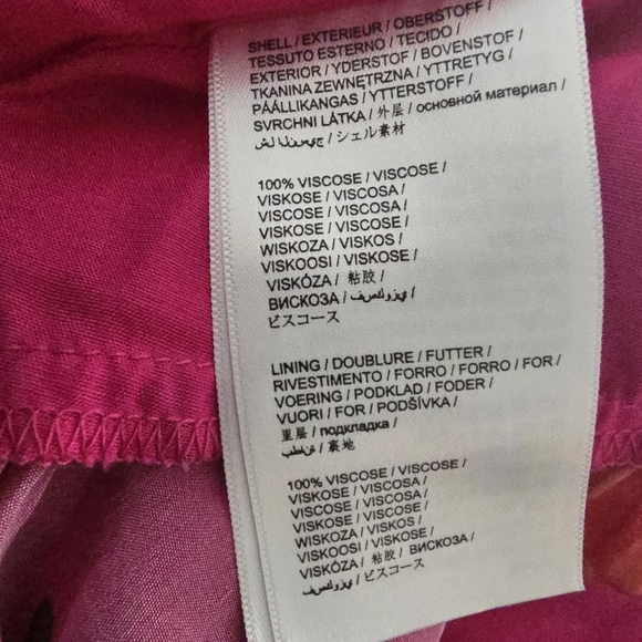 FARM Rio Pink and Orange Floral Mini Dress Size L Flowy - Picture 10 of 10